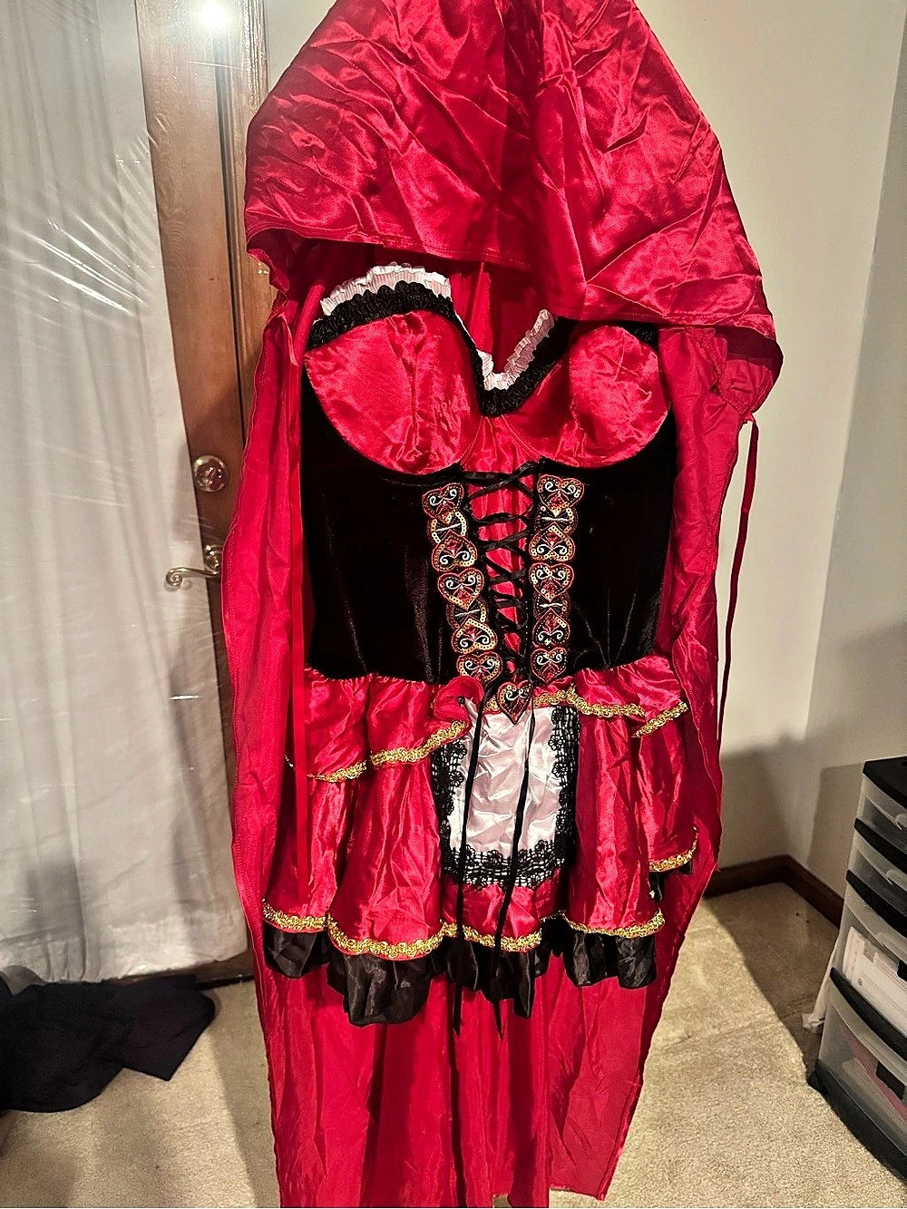 Spirit Halloween Little Red Riding Hood woman’s size XL